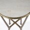 Homeroots 23" White and Gold Distressed Marble and Aluminum Round End Table 634861 - alternate 5