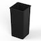 Regal Altair 50 Gallon Square Black Plastic Trash Can, Heavy Duty Resin Construction TC-100-SQ50BK - alternate 1