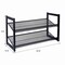 Organize It All 2 Tier Adjustable Mesh Shoe Rack in Black 23542-BLACK - alternate 3