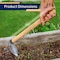 Kings County Tools Hoe Garden Tool Leaf-Shaped Steel Garden Hoe w/ European Ash Wood Handle KC4914-28 - alternate 6