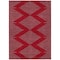Homeroots 3' X 5' Red And Gray Geometric Washable Indoor Outdoor Area Rug 598782 - alternate 3