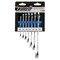 Performance Tool 7 pc. Metric Combination Wrench Set, Chrome Alloy Steel, Chrome Plated W30001 - alternate 2