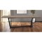 Homeroots 107" Walnut And Black Rectangular Geo Trestle Wood Dining Table 487371 - alternate 3