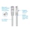 Monoprice Ethernet Cable, Cat 6, White, 3 ft. 2299 - alternate 3