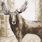 Homeroots 18" Brown And Cream Moose Linen Throw Pillow Cover 608183 - alternate 3