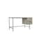 Homeroots 55" Ivory and Black Solid Wood Writing Desk with Two Drawers 520653 - alternate 4