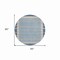 Homeroots 8' Navy Blue And Denim Blue Round Striped Washable Indoor Outdoor Area Rug 610488 - alternate 7