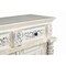 Homeroots 118" White Distressed Solid Wood Carved Floral Six Drawer Sideboard with Six Doors 642288 - alternate 7