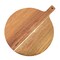 Megachef 12 Inch Acacia Wood Round Serving Board with Handle 750122189M - alternate 5
