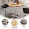 Flash Furniture Bennett 30 in Round Solid Wood Indoor Tabletop in Natural with 22 in x 22 in Table Height GSF-RD30-NAT-T2222S-GG - alternate 4