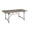 Homeroots 72" X 36" X 30" Gray Oak And Sandy Gray Dining Table 318918 - alternate 1
