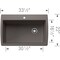 Blanco Diamond Super Single Dual Deck, Volcano Gray 443109 - alternate 3