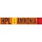 Brady HPL LIQ AMMONIA HIGH Pipe Marker, 4in H x 24in W, Fits Pipes 8in Dia. or Larger 145896 - alternate 1