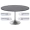 Leisuremod Round 47.24 in W, 29.35 in L, Sintered Stone/Stainless Steel, Grey VT23BS-48GRS - alternate 6