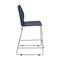 Flash Furniture HERCULES Series Navy Stack Counter Stool with Air-Vent Back and Gray Powder Coated Sled Base, 3PK 3-RUT-498A-CS-NV-GG - alternate 4