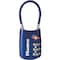 Master Lock 1-3/16" Blue Set Your Own Combination TSA Luggage Lock 4688DBLU - alternate 1