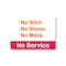 Signmission PSA, No Shirt No Shoes No Mask No Service, 10in X 7in Peel And Stick Wall Graphic, NS-RD-710-25351 OS-NS-RD-710-25351 - alternate 1