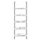 Homeroots 72" White Metal Five Tier Bookcase 489807 - alternate 4