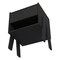 Homeroots 22" Black Wood One Drawer Nightstand 543647 - alternate 5