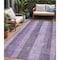 Homeroots 5' X 8' Purple And Lilac Striped Washable Indoor Outdoor Area Rug 617843 - alternate 1