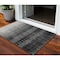 Homeroots 3' X 5' Black Ivory And Gray Ombre Washable Indoor Outdoor Area Rug 602821 - alternate 1