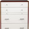 Homeroots 38" Brown and White Solid Wood Four Drawer Chest 524153 - alternate 6