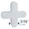 Qep Traditional Flexible Tile Spacer, 0.11 in Thick, Plastic, White, 300PK 10336 - alternate 2