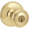 Kwikset Entry Knobs Tylo Polished Brass 1-3/4 in Polished Brass 94002-828 - alternate 4