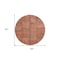 Homeroots 8' Salmon Copper And Gray Round Patchwork Washable Indoor Outdoor Area Rug 581613 - alternate 4