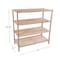 Lavish Home Shoe Storage Rack 4-Tier Wood Shoe Organizer Shelf Holds 12 Pairs Sneakers or Boots, Light Oak 83-10-4 - alternate 3