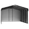 Arrow Storage Products 12 x 20 x 7 ft Eggshell Steel Carport with 3 Wall Kits CPH122007ECL3 - alternate 1