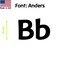 Aacc Self-Adhesive Vinyl Letter: b, Scale: 3.5 in. Color: Black Font: Anders by, 8PK AACC-Anders-lb-Black-I3.5x8 - alternate 1