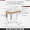 Rev-A-Shelf Maple Wood; Steel; Plastic, Natural Maple, 12 in W, 17.88 in H, 22.75 in D 4WCTM-12DM1 - alternate 3