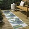 Jonathan Y Shelby Coastal Vintage Abstract Palm Leaf Green/Cream 2 ft. x 8 ft. Indoor/Outdoor Runner Rug TSN403B-28 - alternate 1