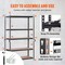 Vevor Storage Shelving Unit Garage Storage Rack 5-Tier Adjustable 2000 lbs Load 4AV0 - alternate 4