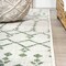 Jonathan Y Ourika Moroccan Geometric Textured Weave Green/Ivory 2 ft. x 10 ft. Indoor/Outdoor Runner Rug SMB108R-210 - alternate 6
