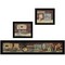 Homeroots Set Of Three COUNTRY BATH 1 2 Black Framed Print Bathroom Wall Art, 3PK 405634 - alternate 1