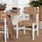 Bali & Pari Talli Bohemian Paper Loom and White Mahogany Wood Dining Chair 249-13888-ZORO - alternate 5