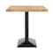 Flash Furniture Bennett 30 in x 48 in Solid Wood Indoor Tabletop in Natural with 27 in x 15 in Black Double Column GSF-REC3048-NAT-TB002B-GG - alternate 4