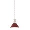 Hudson Valley Lighting Painted No. 2 9.5 in. Pendant in Polished Nickel/Soft Crimson by Mark D. Sikes MDS351-PN/CRN - alternate 1