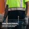 Ergodyne M Lime Class 2 Essential Hi-Vis T-Shirt Black Bottom 8286BK - alternate 3