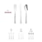 Smarty Had A Party Shiny Metallic Silver Hammered Plastic Cutlery Set - Spoons, Forks and Knives (1000 Guests), 3000PK 2649CS-CASE - alternate 5