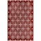 Homeroots 4' X 6' Brick Red And Ivory Geometric Indoor Outdoor Area Rug 572562 - alternate 5