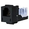 Hubbell HXJ Series Cat 6 Jack, Black HXJUBK - alternate 1