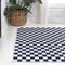 Jonathan Y Ainsley Modern Cottage Checkerboard Non-Slip Machine-Washable Dark Blue/White 3 ft. x 5 ft. Area Rug WSH126C-3 - alternate 5