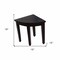 Homeroots Compact Teak Corner Shower Or Outdoor Bench With Shelf In Brown Finish 376684 - alternate 5