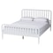 Baxton Studio Lucera Mid-Century White Full Size 3-Piece Bobbin Bedroom Set 257-14015-14121-14121-ZORO - alternate 6