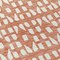 Homeroots 8' Salmon And Ivory Round Geometric Washable Indoor Outdoor Area Rug 613803 - alternate 3