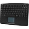 Adesso AKB-410UB Slim Touch Mini Keyboard with Built in Touchpad - USB - 88 Keys - Black AKB-410UB - alternate 1
