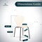 Leisuremod Modern Oyster Transparent Side Dining Side Chair with Black Base in Amber OCB-17A - alternate 8